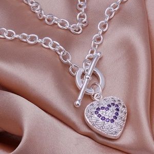 Silver Heart Pendant Necklace